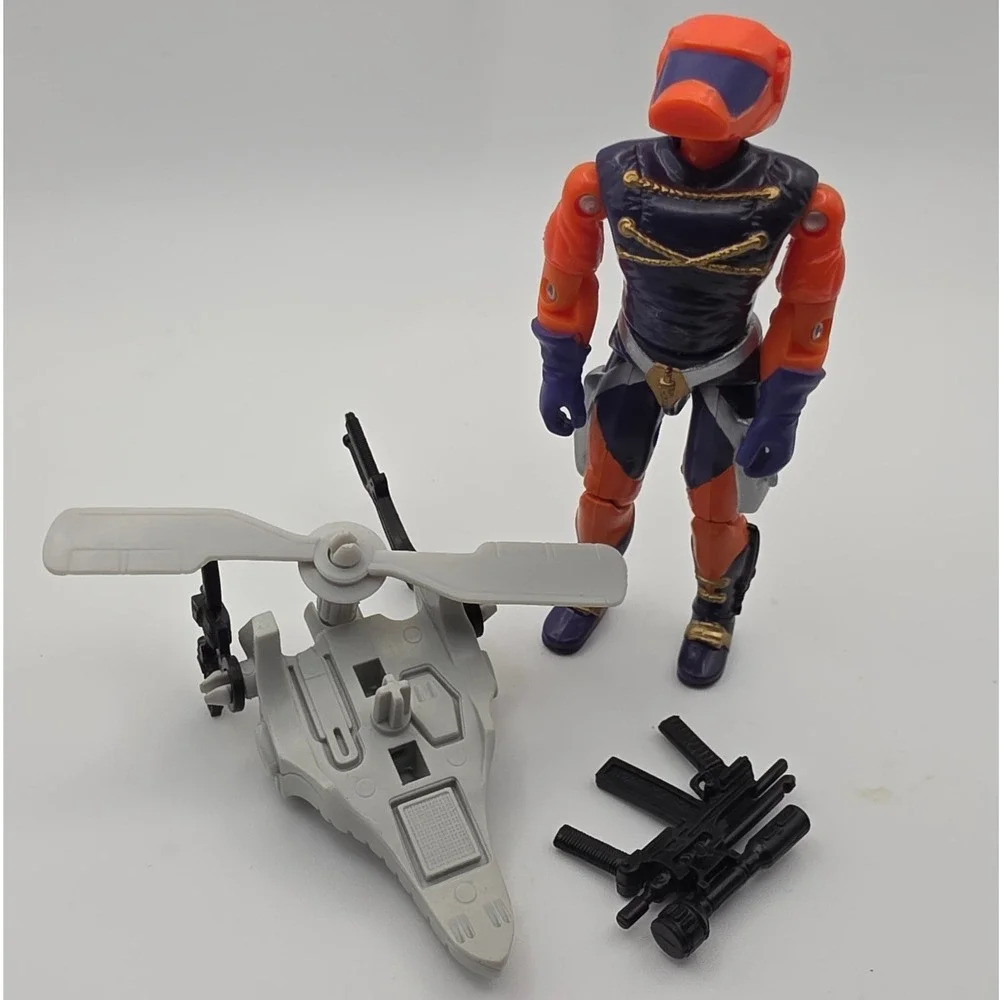 Hasbro G.I. Joe Action Figure 3.75in Orange Purple Fair 1989 Annihilator Toy